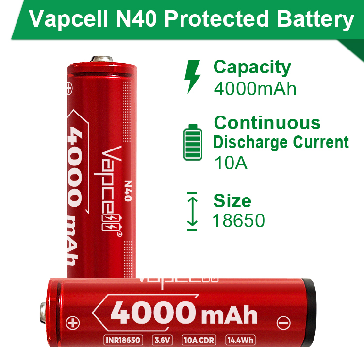 22650 Li-Ion battery 3.6V - 3.7V with 3000mAh capacity and 15A discharge  current 