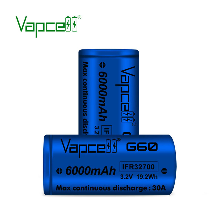 Vapcell 3.2V IFR32700 G65 6500mah 30A - Vapcell batteries and Chargers